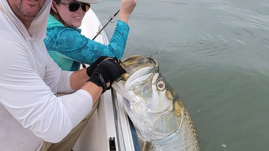 a picture of South Carolina Tarpon Fishing with Harvest Moon Fishing Charters