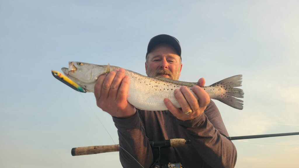 a picture of Murrell's Inlet Topwater Action is Heating Up with Harvest Moon Fishing Charters