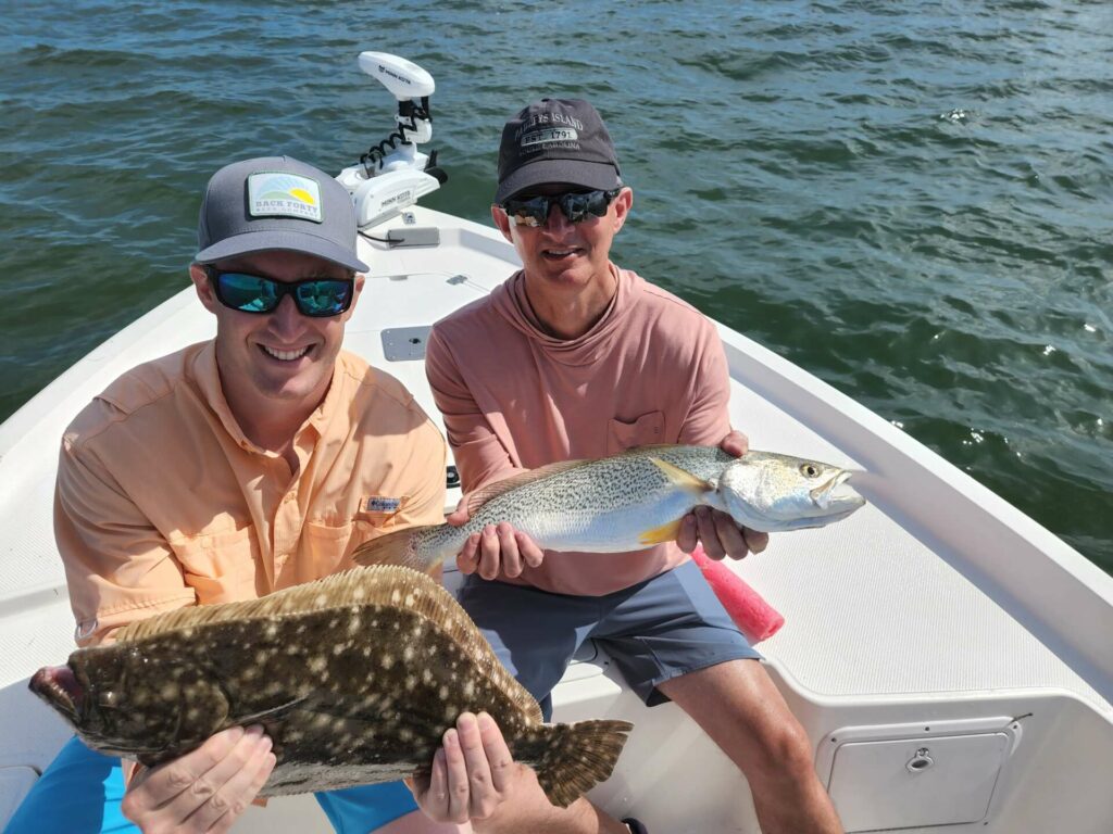a picture of Murells Inlet Inshore Fishing Charters In July 2022 with Harvest Moon Fishing Charters