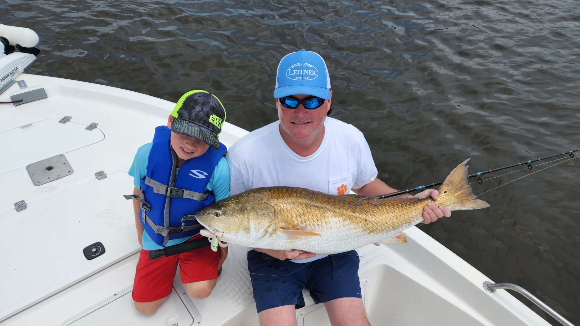 a picture of Fall Fishing Bull Red Drum with Harvest Moon Fishing Charters