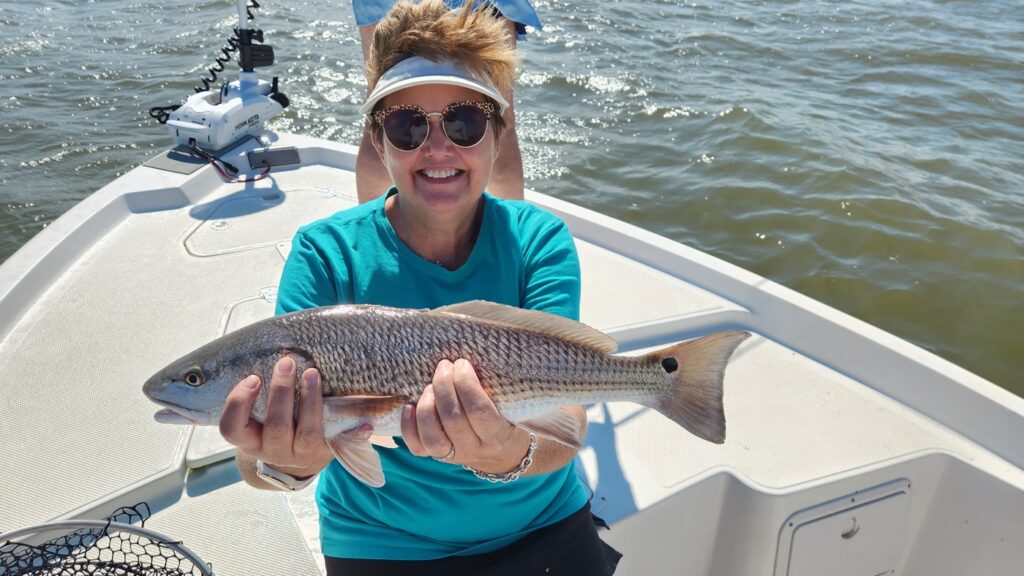Redfish action also heats up during the Fall in South Carolina.