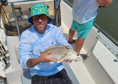 angler with redfish