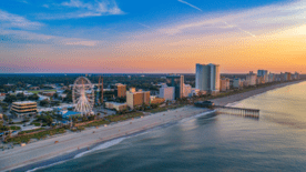 aerial view of myrtle beach, south carolina
